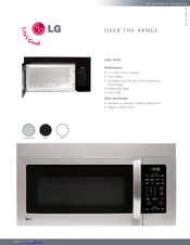 Lg LMV1680ST - SS 1.6 cu. ft. stainless-steel Microwave Manuals