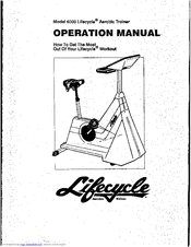 Life fitness Lifecycle Aerobic Trainer 6000 Manuals | ManualsLib