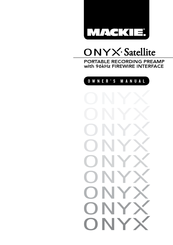 Mackie Onyx Satellite Manuals Manualslib