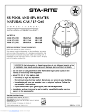 Sta Rite Sr200na Sr200lp Sr333na Sr333lp Sr400na Sr400lp Owner S Manual Pdf Download Manualslib