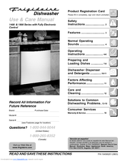 frigidaire dishwasher size