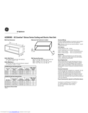 Ge Zoneline AZ28E09DAB Manuals | ManualsLib