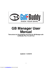 golf buddy manager