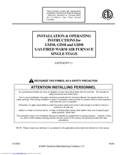 Goodman GMS8 Manuals | ManualsLib
