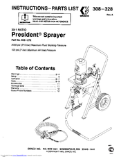 Graco President Manuals | ManualsLib