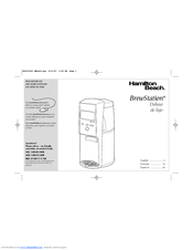 Hamilton Beach Brewstation 47334 Manuals Manualslib