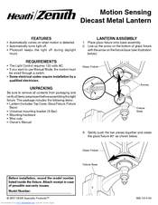 Heath Zenith Dualbrite Triple Halogen Motion Sensing Light 5598 Manuals Manualslib