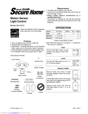 Heath Zenith Motion Sensor Light Control Sh 5412 Owner S Manual Pdf Download Manualslib