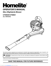 Homelite vac attack 2 manual