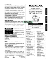 Honda GCV160 Manuals | ManualsLib