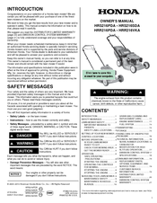 Honda HRR216VKA Manuals | ManualsLib