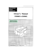 Honda EM5000SX Manuals | ManualsLib