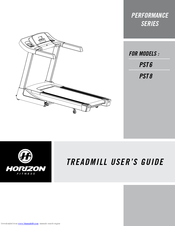 Horizon fitness PERFORMANCE SERIES PST8 Manuals | ManualsLib