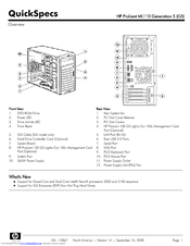 Hp Proliant Ml110 G5 Quickspecs Pdf Download Manualslib