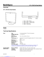 Hp L1706 Manuals | ManualsLib