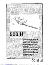 Husqvarna 500 H Manuals | ManualsLib