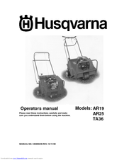 Husqvarna TA36 Manuals | ManualsLib