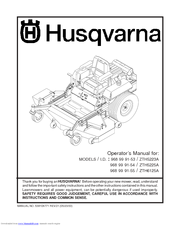 Husqvarna ZTH6125A Manuals | ManualsLib