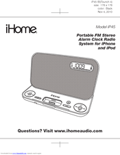 Ihome IP45 Manuals | ManualsLib