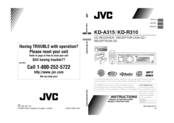 Jvc KD-R310 Manuals | ManualsLib