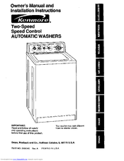 Kenmore 110.29882891 Manuals | ManualsLib