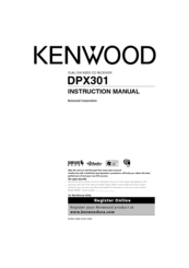 Kenwood Dpx301 Manuals Manualslib