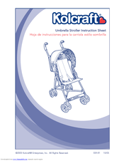 kolcraft cloud umbrella stroller assembly instructions