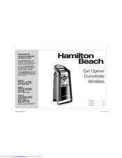 Hamilton beach 76607 Manuals | ManualsLib