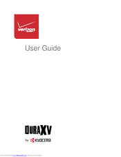 Kyocera DURAXV+ Manuals | ManualsLib