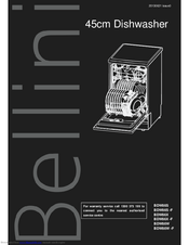 bellini 45cm white 9 place setting 6 programs dishwasher