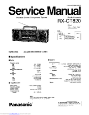 Panasonic Rx Ct0 Manuals Manualslib