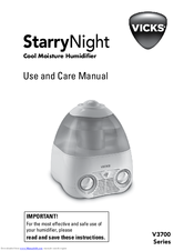 Vicks V3700 series Manuals | ManualsLib