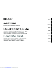 Denon AVR-X2200W Manuals | ManualsLib