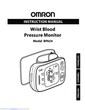 Instruction Manual 10 Series Blood Pressure Monitor With Comfit Tm Cuff Model Bp785can Francais English Pdf Free Download