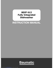 baumatic dishwasher manual bdi631