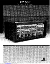 Peavey XR 560 Manuals | ManualsLib