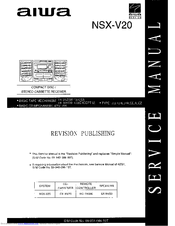 Aiwa NSX-V20 Manuals | ManualsLib