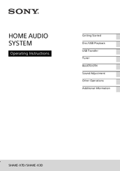 sony home audio system shake x3d
