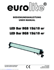 Eurolite Led Bar Rgb 126 10 20 User Manual Pdf Download Manualslib
