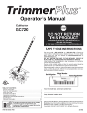 Trimmerplus GC720 Manuals | ManualsLib