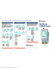 Verifone VX 820 Manuals | ManualsLib