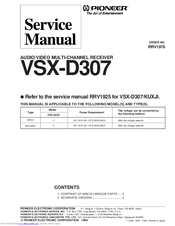 Pioneer VSX-D307 Manuals | ManualsLib