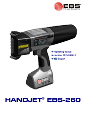 Ebs Handjet 260 Operating Manual Pdf Download Manualslib