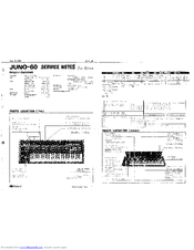 Roland JUNO-60 Manuals | ManualsLib