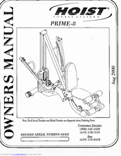 Hoist fitness Prime-8 Manuals | ManualsLib