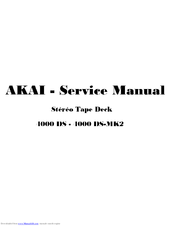 Akai 4000DS Mk-II Manuals | ManualsLib