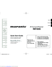 Marantz NR1606 Manuals | ManualsLib