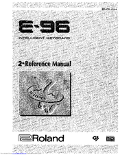 Roland E-96 Manuals | ManualsLib