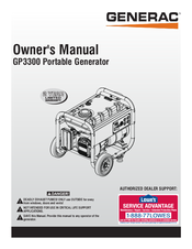 Generac power systems GP3300 Manuals | ManualsLib