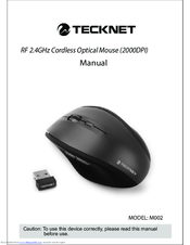 Tecknet M002 Manuals | ManualsLib